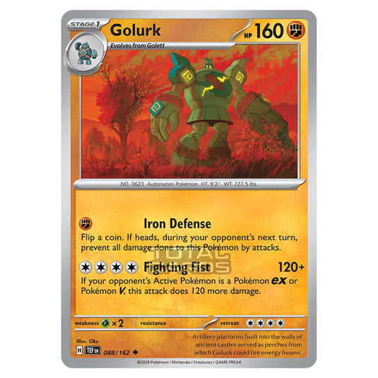 Pokemon - Scarlet & Violet - Temporal Forces - Golurk - 088/162