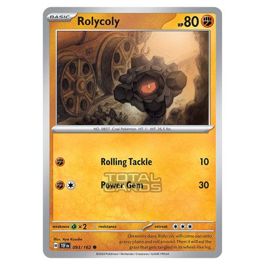 Pokemon - Scarlet & Violet - Temporal Forces - Rolycoly - 093/162