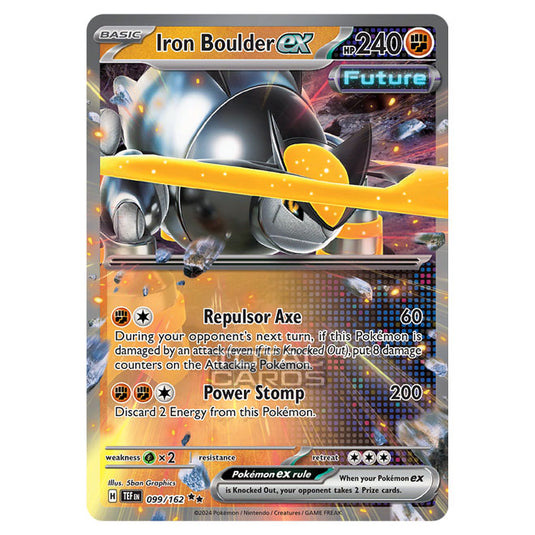 Pokemon - Scarlet & Violet - Temporal Forces - Iron Boulder ex - 099/162