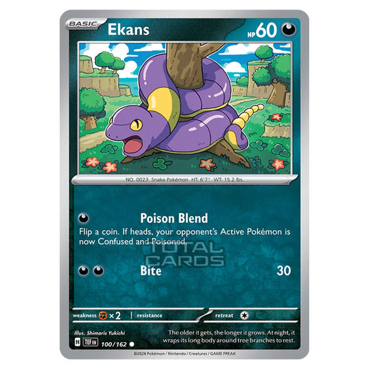 Pokemon - Scarlet & Violet - Temporal Forces - Ekans - 100/162