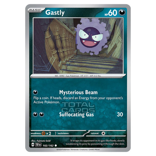 Pokemon - Scarlet & Violet - Temporal Forces - Gastly - 102/162