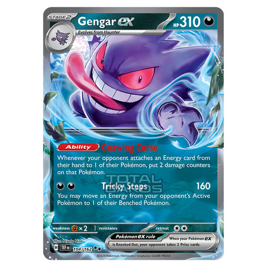 Pokemon - Scarlet & Violet - Temporal Forces - Gengar ex - 104/162