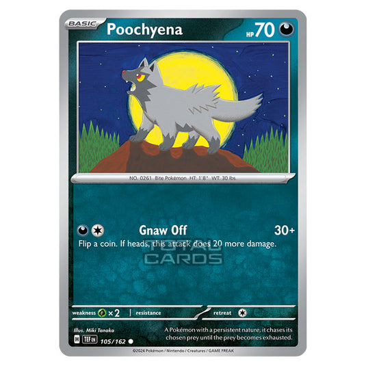 Pokemon - Scarlet & Violet - Temporal Forces - Poochyena - 105/162