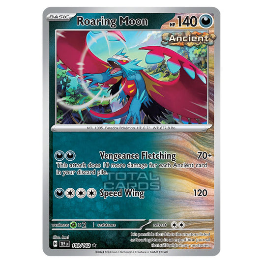 roaring moon pokemon card Trading Game Paradox Rift Special Illustration Rare ex #251 driven backgrounds and exceptionally low pull rates Roaring Moon | Pokmon Cards