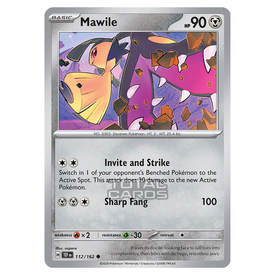 Pokemon - Scarlet & Violet - Temporal Forces - Mawile - 112/162