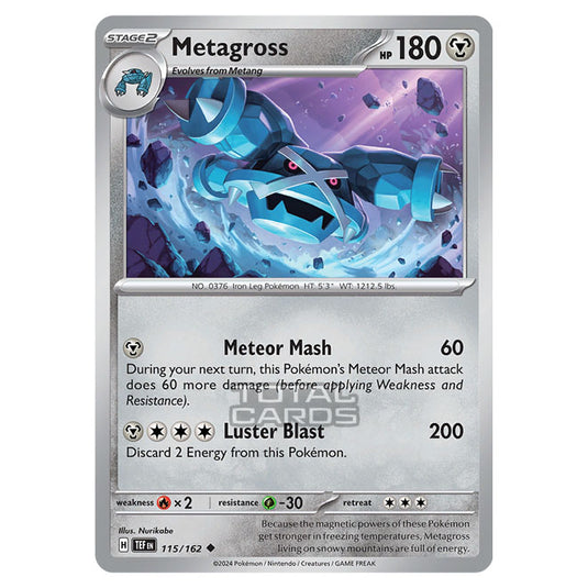 Pokemon - Scarlet & Violet - Temporal Forces - Metagross - 115/162