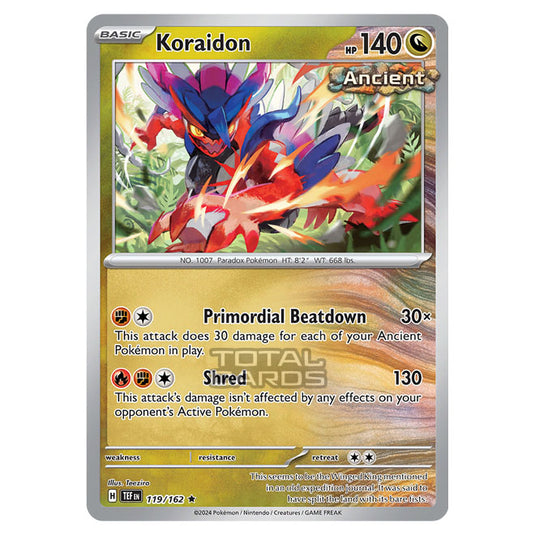Pokemon - Scarlet & Violet - Temporal Forces - Koraidon - 119/162 Pokemon - Scarlet & Violet - Temporal Forces - Koraidon - 119/162