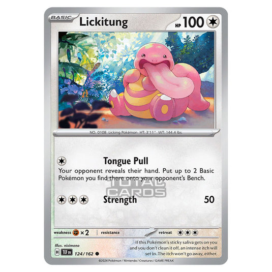 Pokemon - Scarlet & Violet - Temporal Forces - Lickitung - 124/162