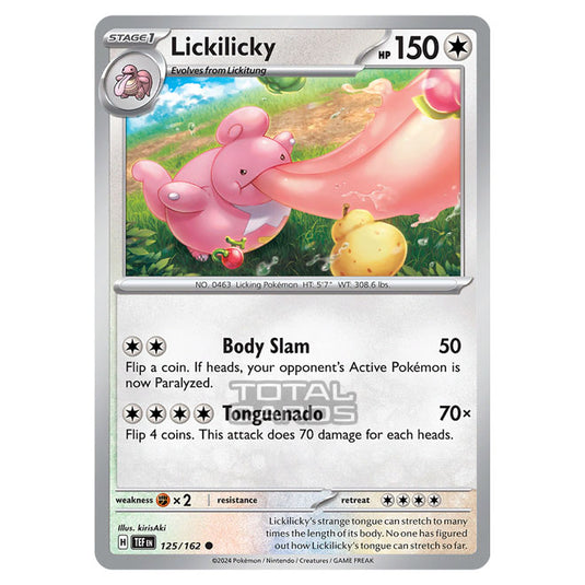 Pokemon - Scarlet & Violet - Temporal Forces - Lickilicky - 125/162