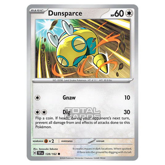 Pokemon - Scarlet & Violet - Temporal Forces - Dunsparce - 128/162