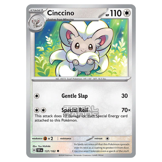 Pokemon - Scarlet & Violet - Temporal Forces - Cinccino - 137/162