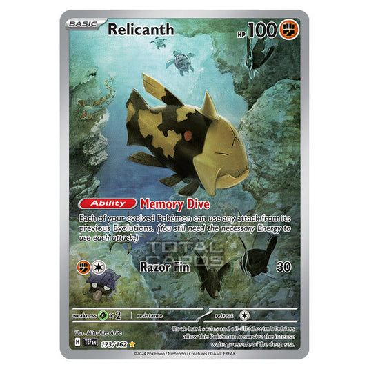 Pokemon - Scarlet & Violet - Temporal Forces - Relicanth - 173/162