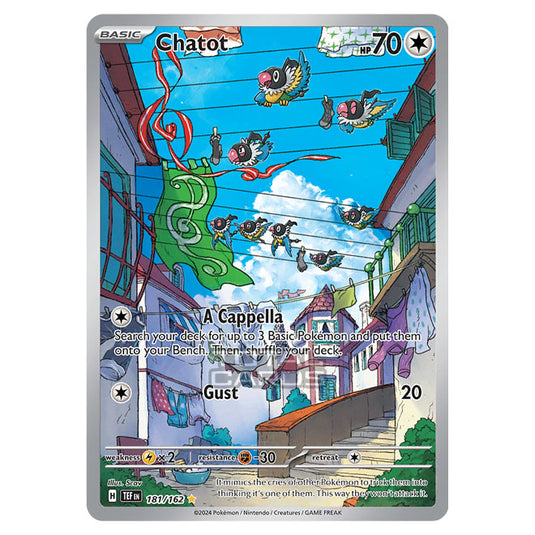 Pokemon - Scarlet & Violet - Temporal Forces - Chatot - 181/162