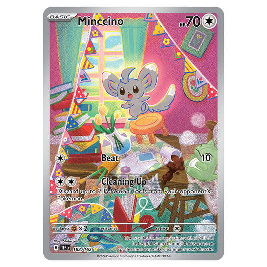 Pokemon - Scarlet & Violet - Temporal Forces - Minccino - 182/162