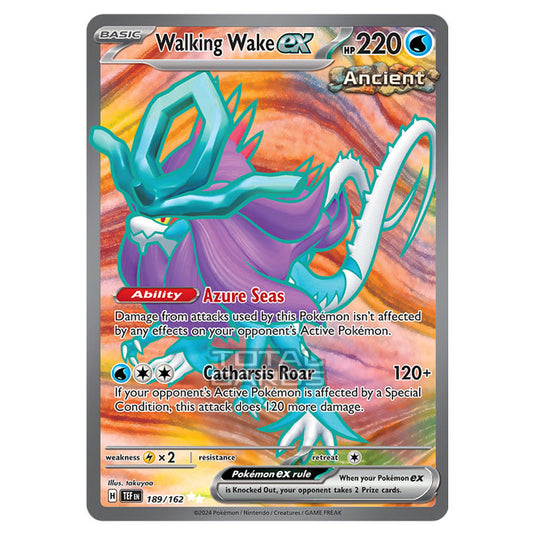 Pokemon - Scarlet & Violet - Temporal Forces - Walking Wake ex - 189/162