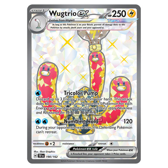 Pokemon - Scarlet & Violet - Temporal Forces - Wugtrio ex - 190/162