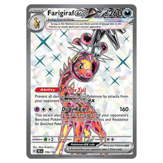 Pokemon - Scarlet & Violet - Temporal Forces - Farigiraf ex - 194/162