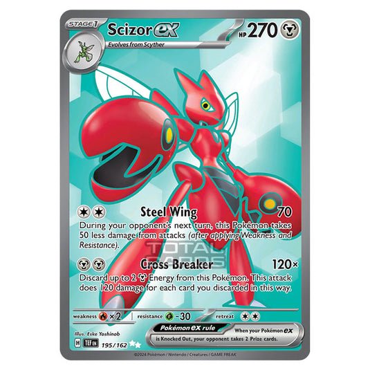 Pokemon - Scarlet & Violet - Temporal Forces - Scizor ex - 195/162 Pokemon - Scarlet & Violet - Temporal Forces - Scizor ex - 195/162