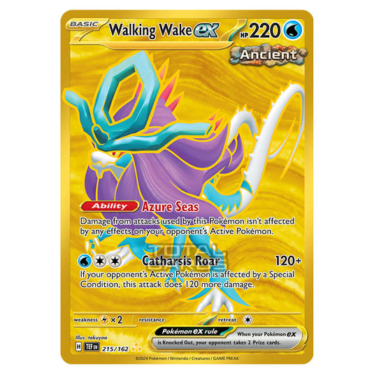 Pokemon - Scarlet & Violet - Temporal Forces - Walking Wake ex - 215/162