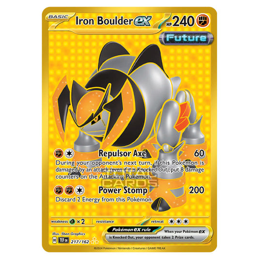 Pokemon - Scarlet & Violet - Temporal Forces - Iron Boulder ex - 217/162