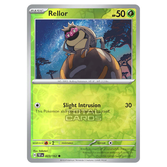 Pokemon - Scarlet & Violet - Temporal Forces - Rellor - 023/162 - (Reverse Holo)