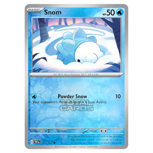 Pokemon - Scarlet & Violet - Temporal Forces - Snom - 045/162 - (Reverse Holo)