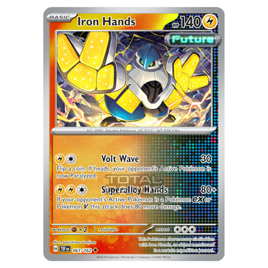 Pokemon - Scarlet & Violet - Temporal Forces - Iron Hands - 061/162 - (Reverse Holo)