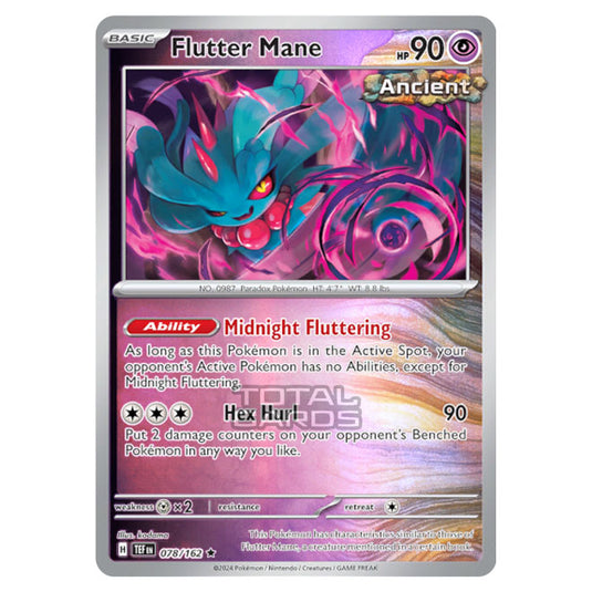 Pokemon - Scarlet & Violet - Temporal Forces - Flutter Mane - 078/162 - (Reverse Holo)