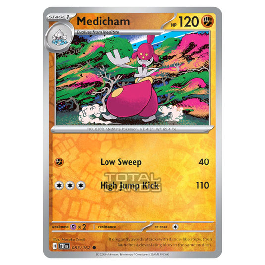 Pokemon - Scarlet & Violet - Temporal Forces - Medicham - 083/162 - (Reverse Holo)