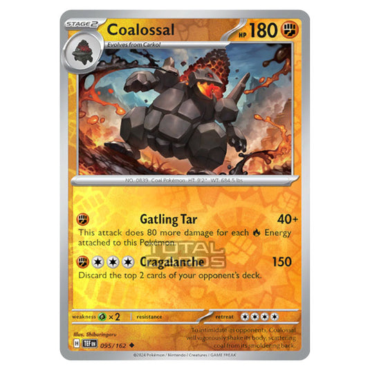 Pokemon - Scarlet & Violet - Temporal Forces - Coalossal - 095/162 - (Reverse Holo)