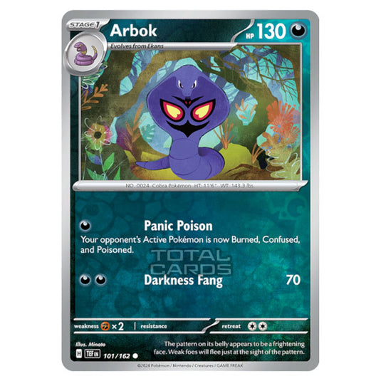 Pokemon - Scarlet & Violet - Temporal Forces - Arbok - 101/162 - (Reverse Holo)