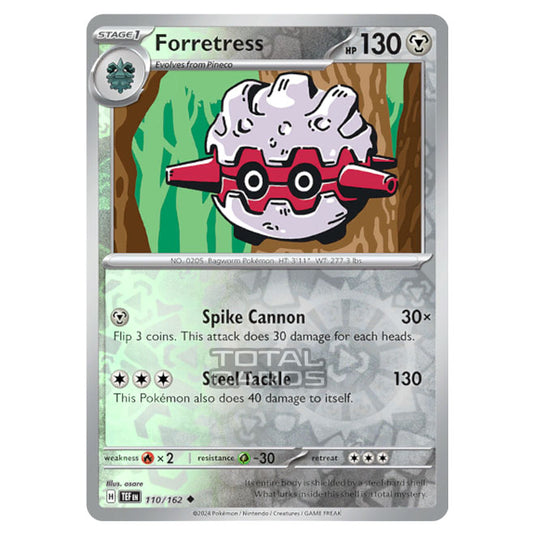 Pokemon - Scarlet & Violet - Temporal Forces - Forretress - 110/162 - (Reverse Holo)