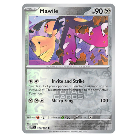 Pokemon - Scarlet & Violet - Temporal Forces - Mawile - 112/162 - (Reverse Holo)