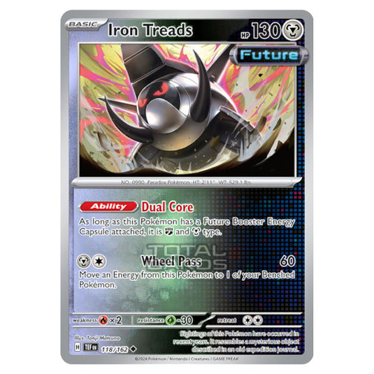 Pokemon - Scarlet & Violet - Temporal Forces - Iron Treads - 118/162 - (Reverse Holo)