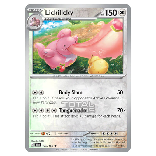 Pokemon - Scarlet & Violet - Temporal Forces - Lickilicky - 125/162 - (Reverse Holo)