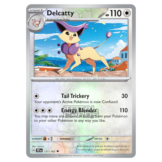 Pokemon - Scarlet & Violet - Temporal Forces - Delcatty - 131/162 - (Reverse Holo)