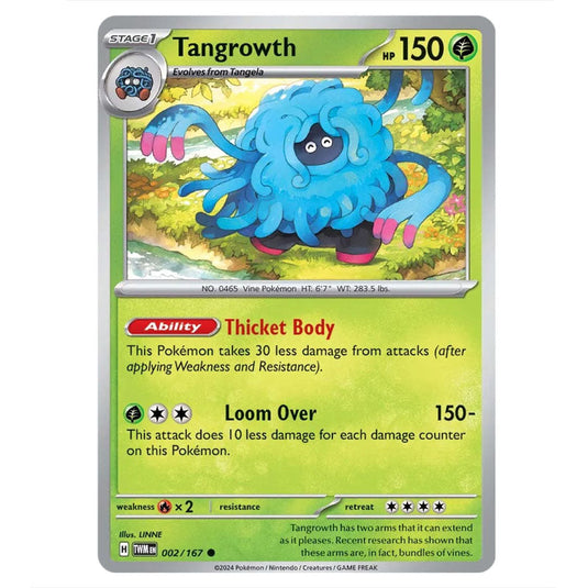 Pokemon - Scarlet & Violet - Twilight Masquerade - Tangrowth - 002/167