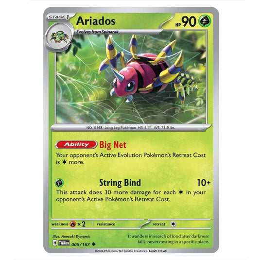 Pokemon - Scarlet & Violet - Twilight Masquerade - Ariados - 005/167