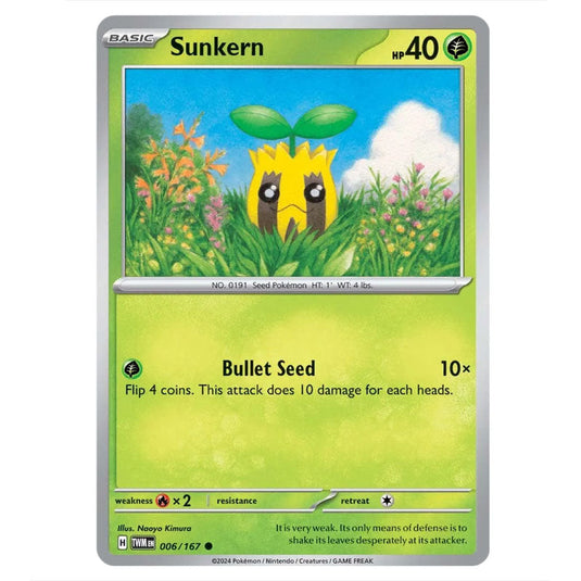 Pokemon - Scarlet & Violet - Twilight Masquerade - Sunkern - 006/167