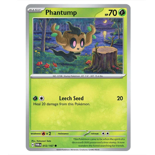 Pokemon - Scarlet & Violet - Twilight Masquerade - Phantump - 012/167