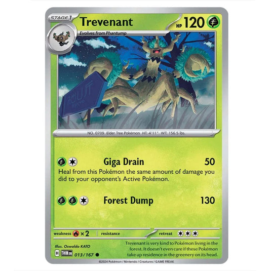 Pokemon - Scarlet & Violet - Twilight Masquerade - Trevenant - 013/167