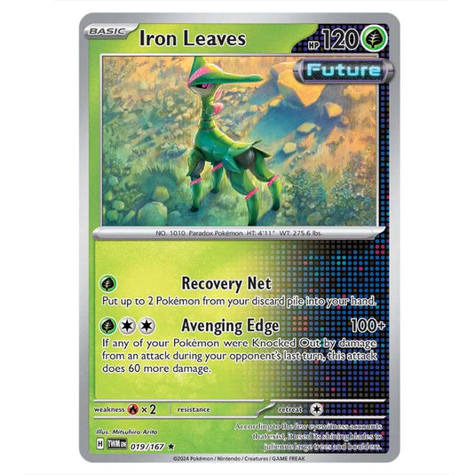 Pokemon - Scarlet & Violet - Twilight Masquerade - Iron Leaves - 019/167