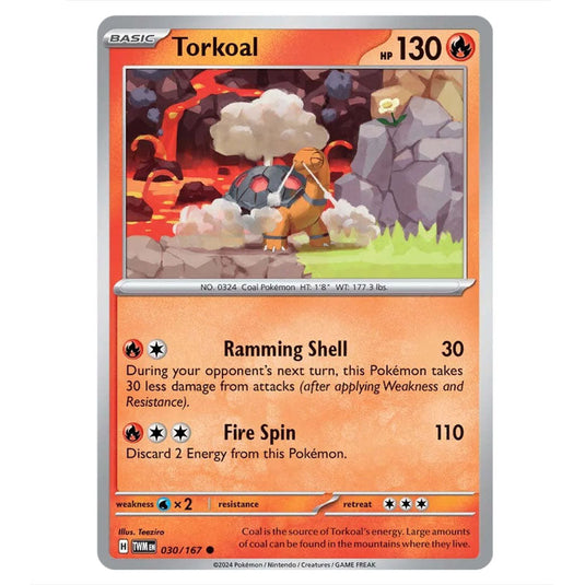 Pokemon - Scarlet & Violet - Twilight Masquerade - Torkoal - 030/167