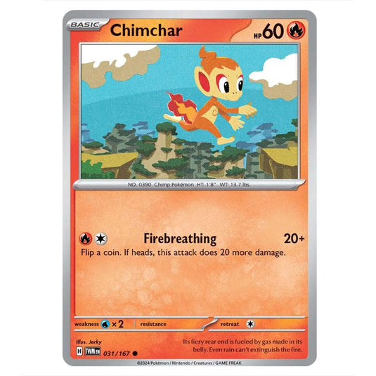 Pokemon - Scarlet & Violet - Twilight Masquerade - Chimchar - 031/167