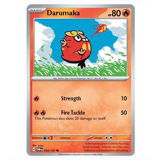 Pokemon - Scarlet & Violet - Twilight Masquerade - Darumaka - 034/167