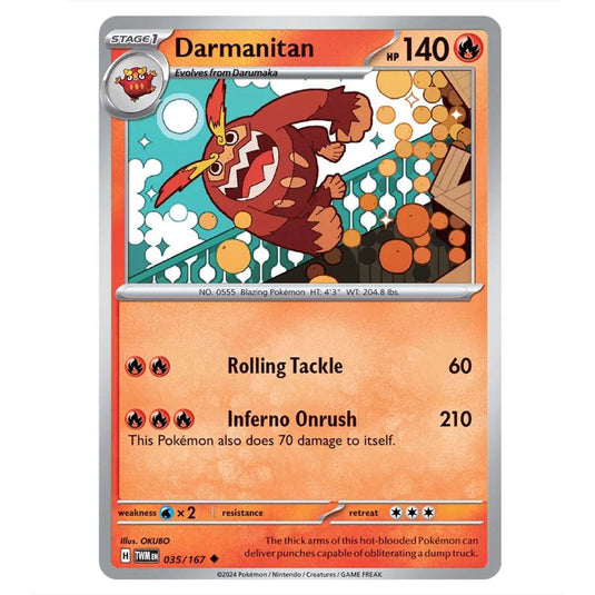 Pokemon - Scarlet & Violet - Twilight Masquerade - Darmanitan - 035/167