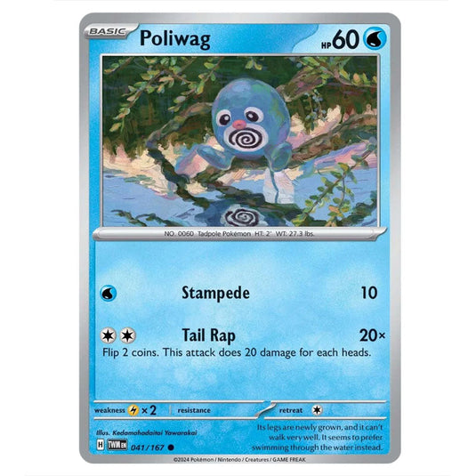 Pokemon - Scarlet & Violet - Twilight Masquerade - Poliwag - 041/167