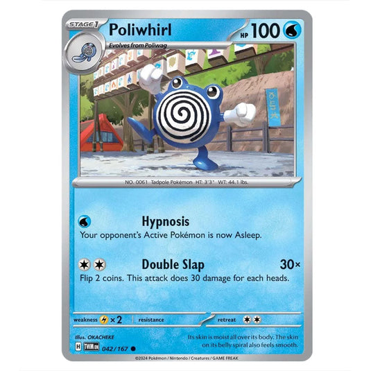 Pokemon - Scarlet & Violet - Twilight Masquerade - Poliwhirl - 042/167