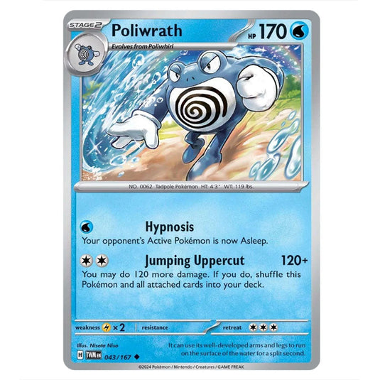 Pokemon - Scarlet & Violet - Twilight Masquerade - Poliwrath - 043/167