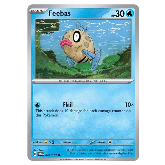 Pokemon - Scarlet & Violet - Twilight Masquerade - Feebas - 049/167